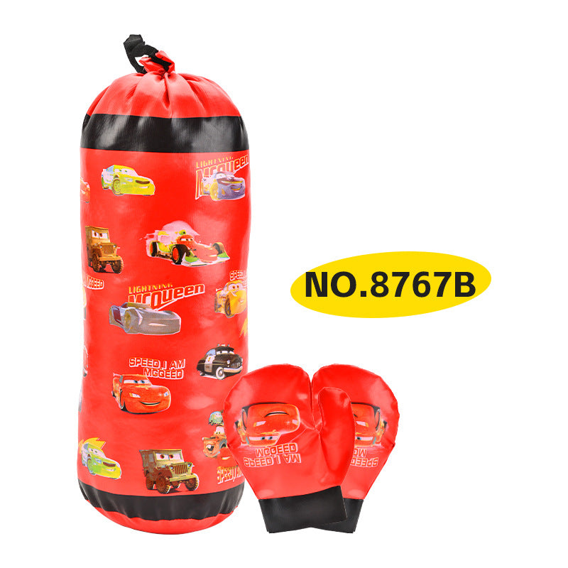 Kids Boxing Gloves and Hanging Punching Bag Set