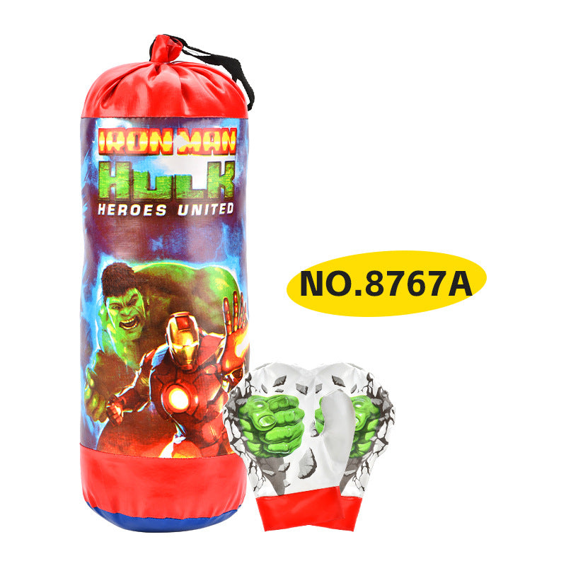 Kids Boxing Gloves and Hanging Punching Bag Set