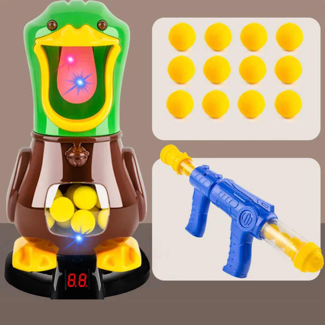 Soft Bullet Duck Shooting Target Toy Set for Kids
