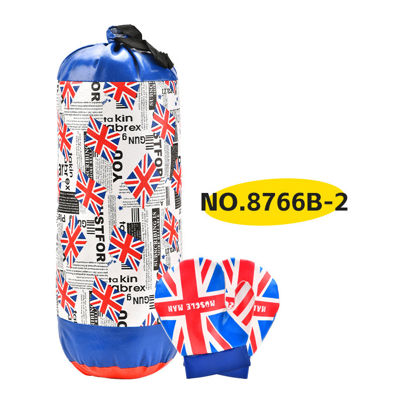 Kids Boxing Gloves and Hanging Punching Bag Set