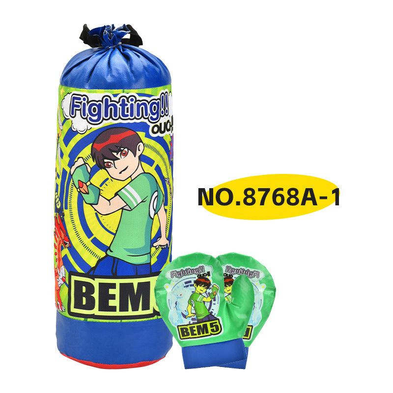 Kids Boxing Gloves and Hanging Punching Bag Set