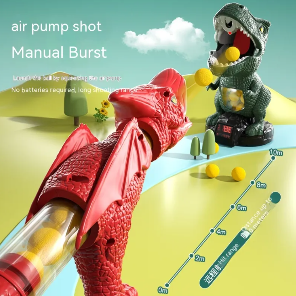 Dinosaur Shooting Air-Powered Soft Bullet Game