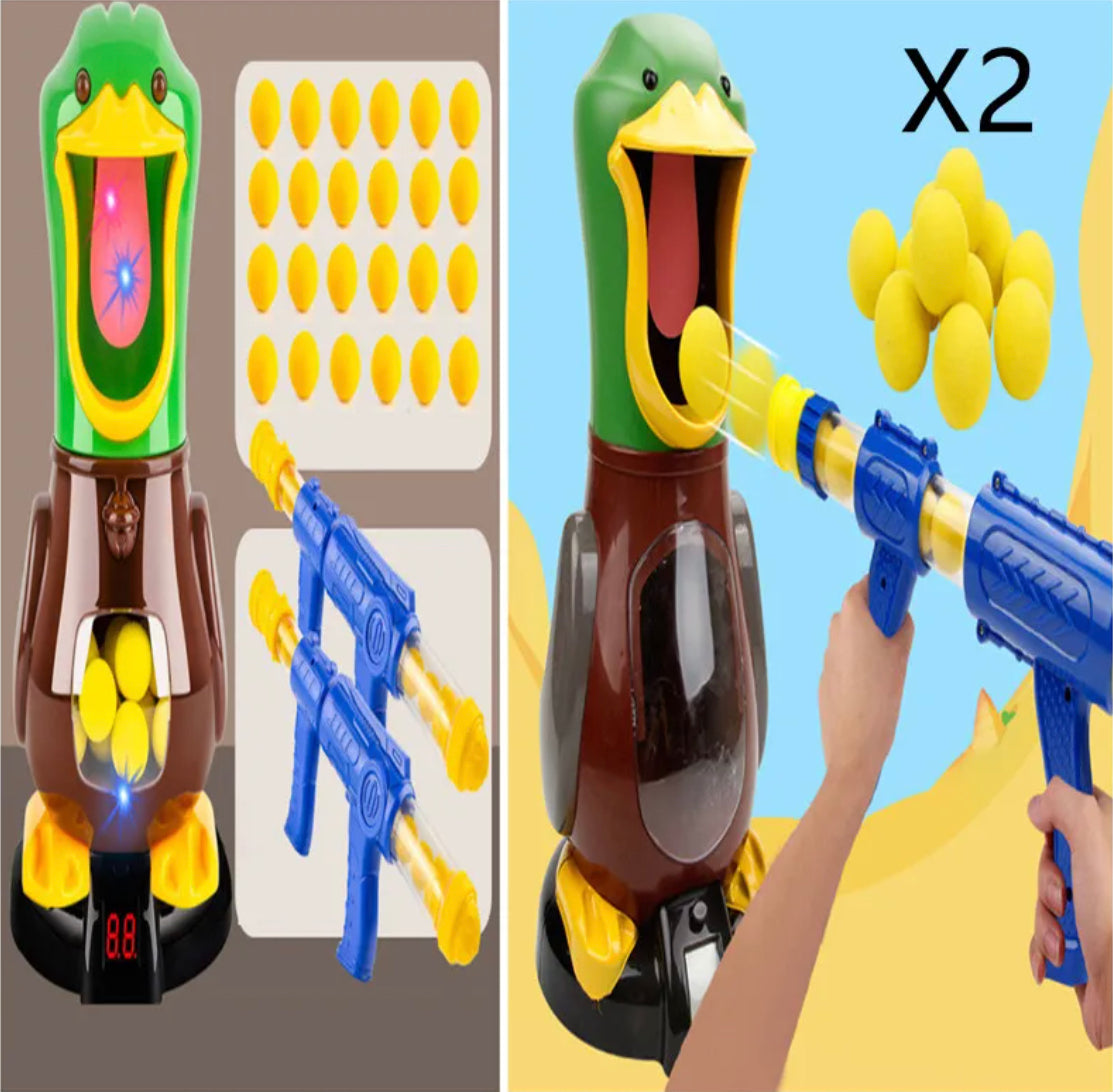 Soft Bullet Duck Shooting Target Toy Set for Kids