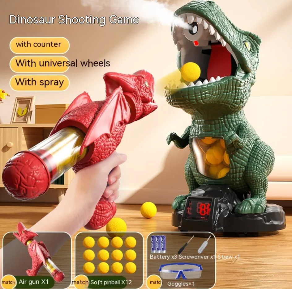 Dinosaur Shooting Air-Powered Soft Bullet Game